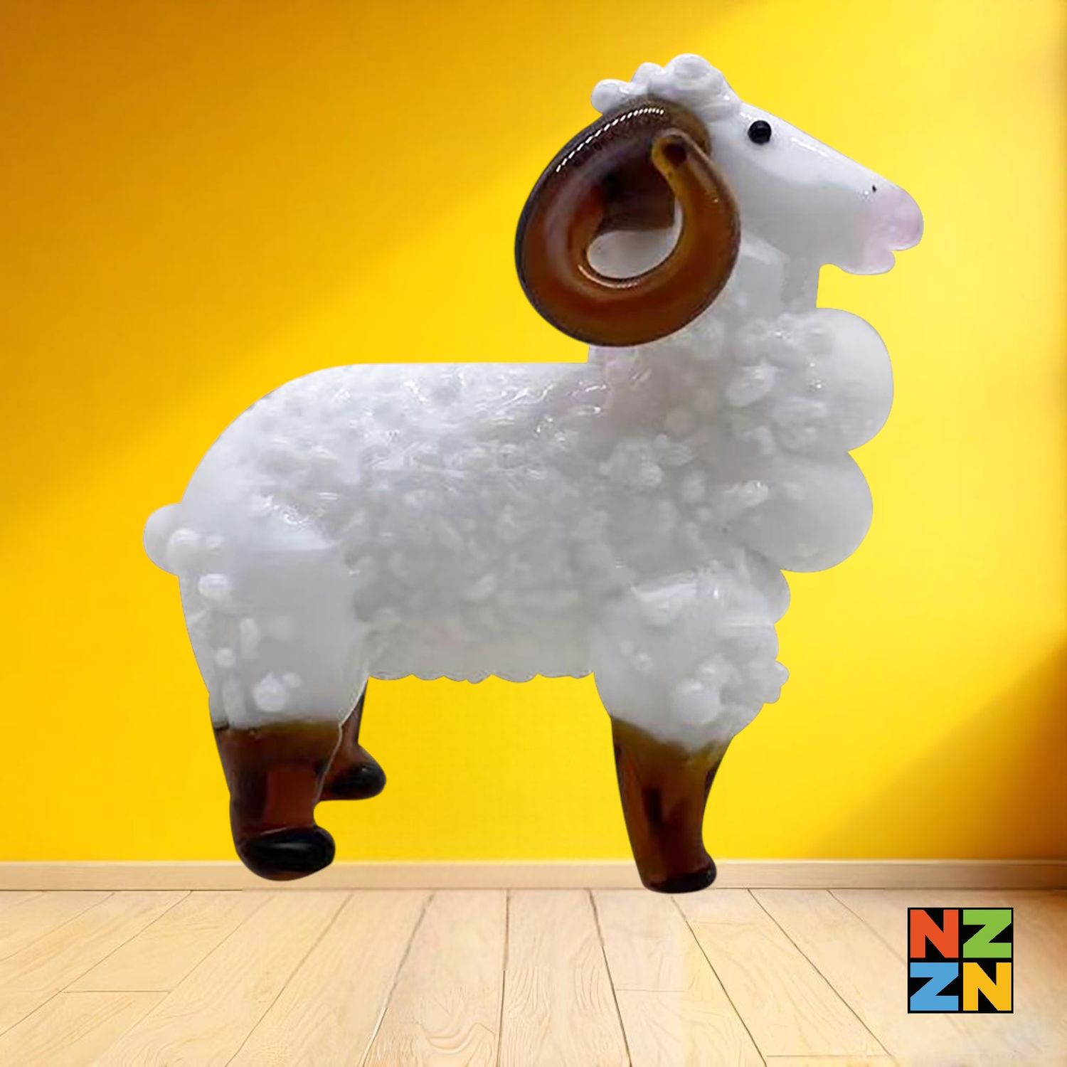 Glass Figurine Merino Ram