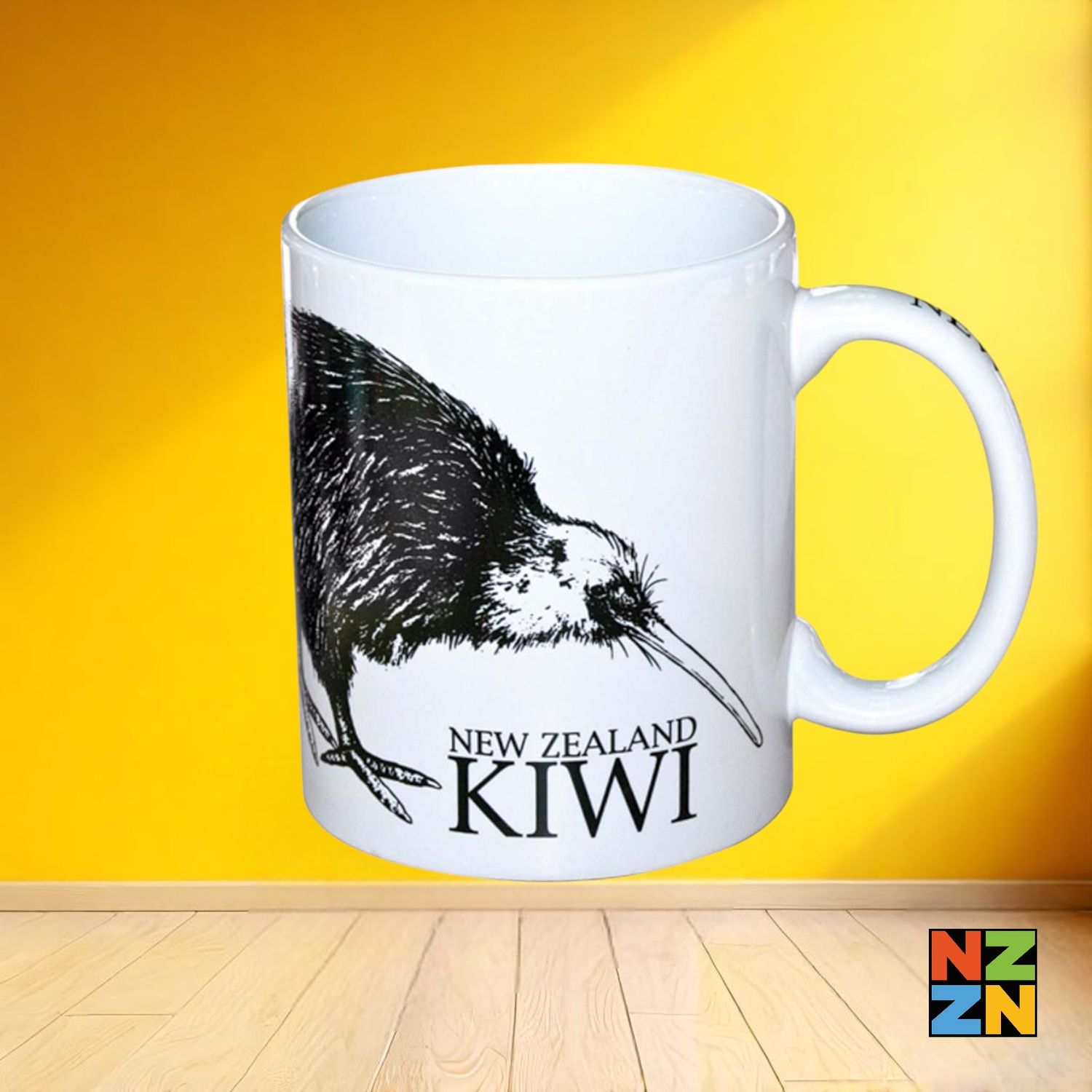 White Mug Kiwi 11Oz