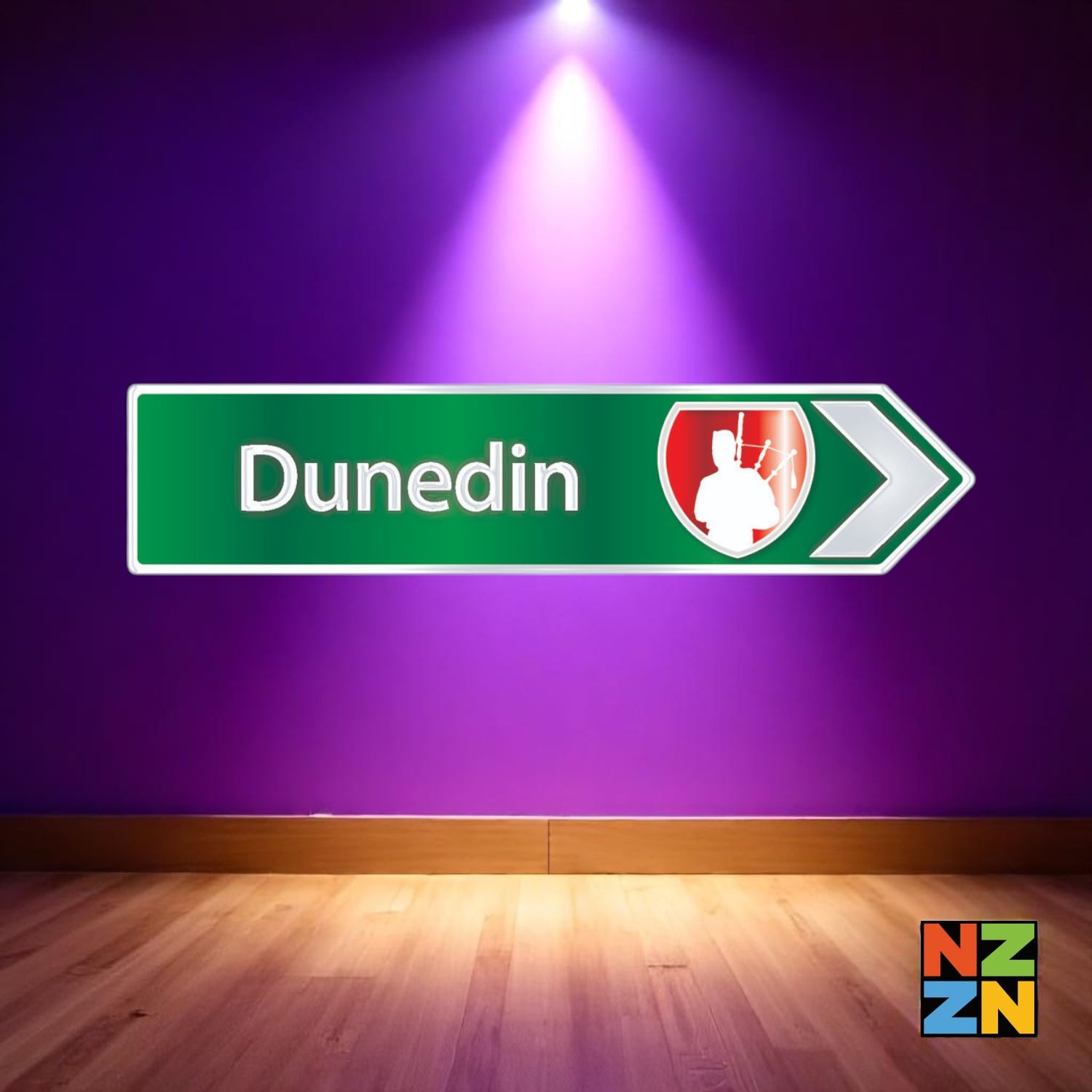 Green Roadsign Dunedin