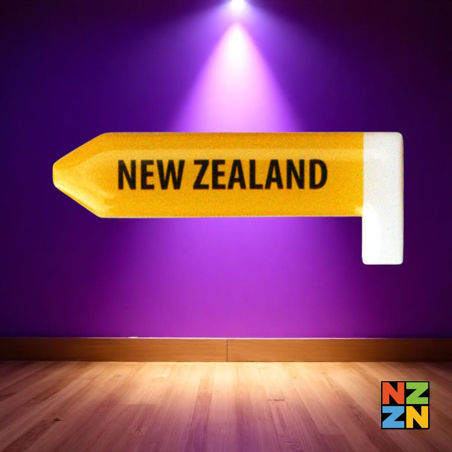 Roadsign Magnet - New Zealand