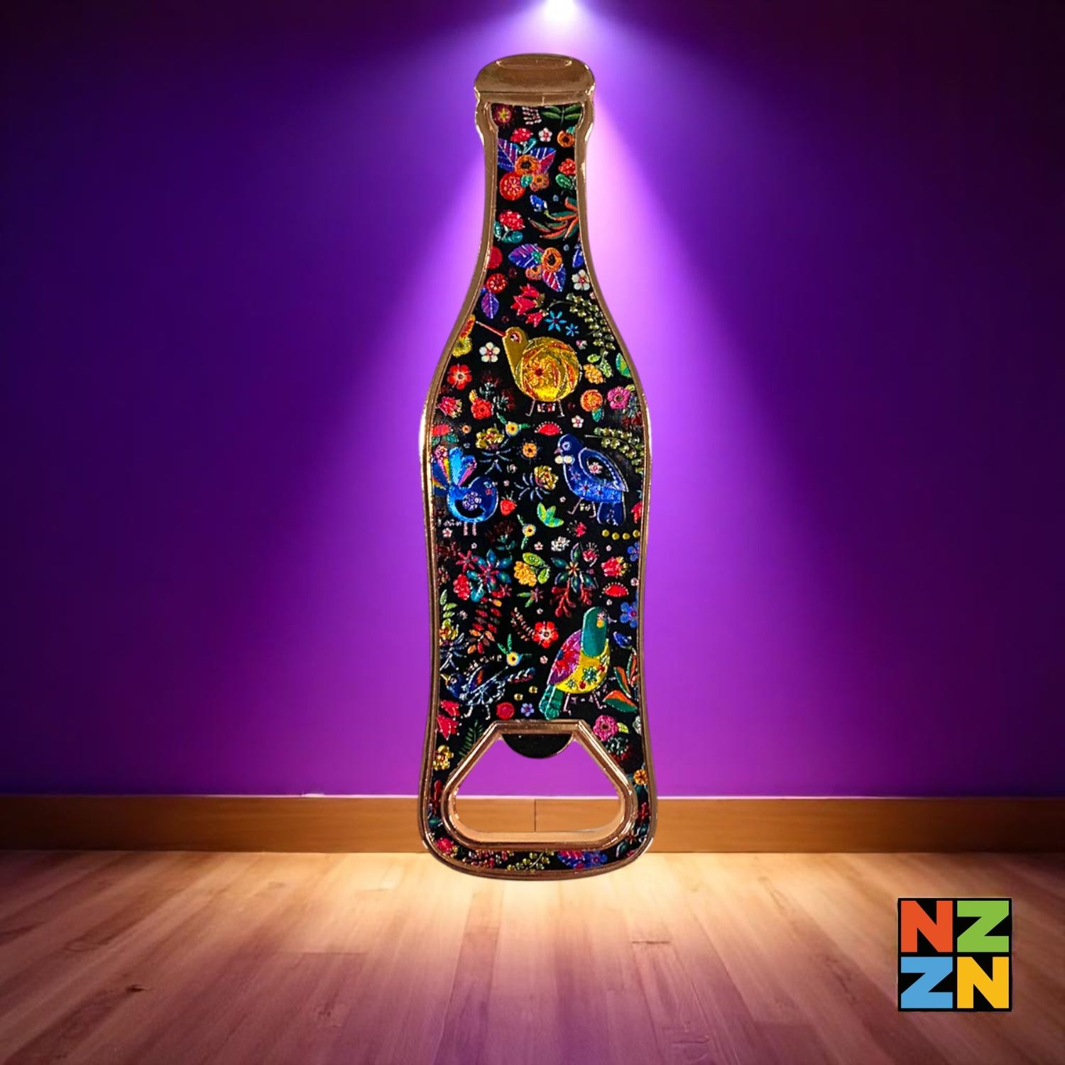 Magnet Bottle Opener Bottle Retro Birds