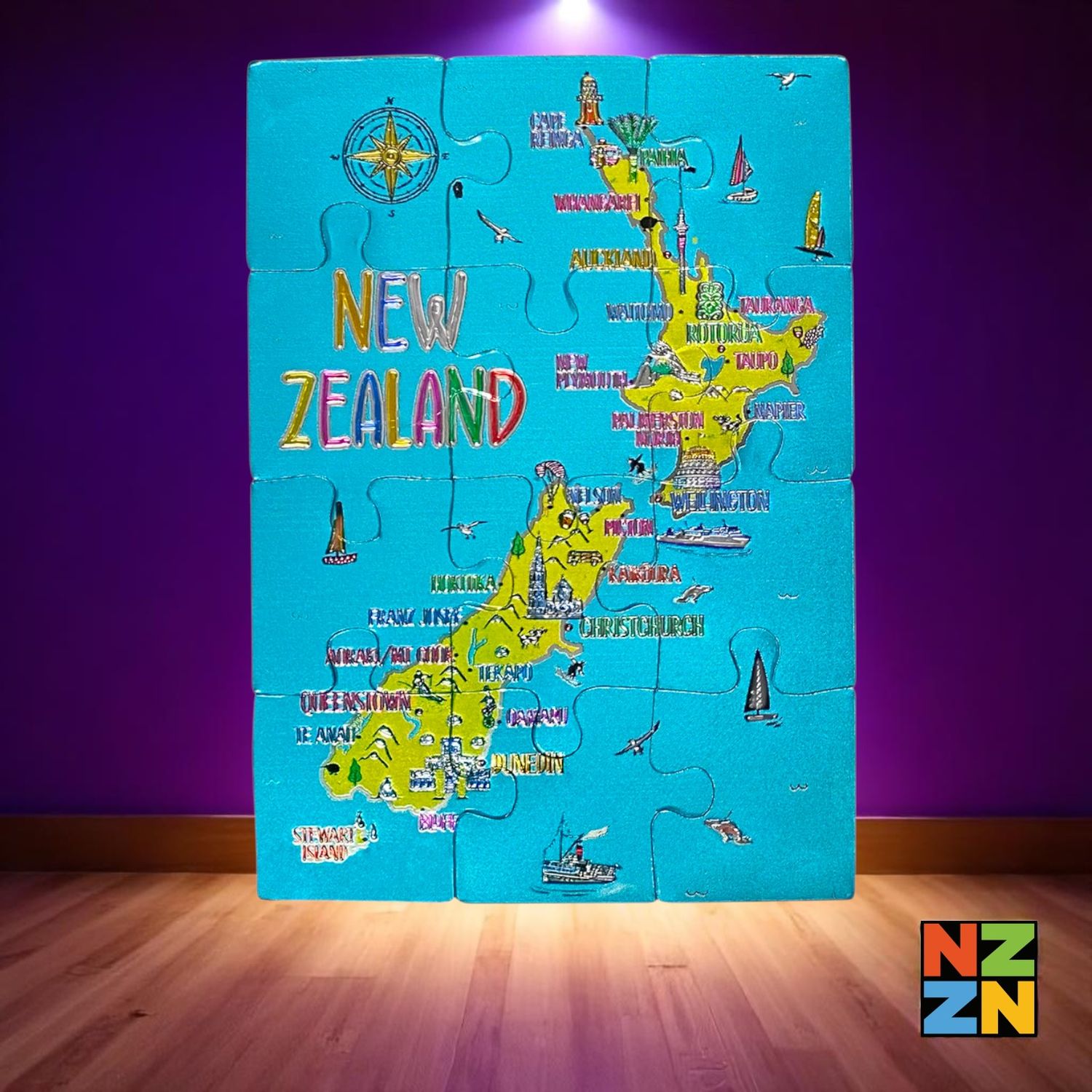 Magnet Puzzle Map