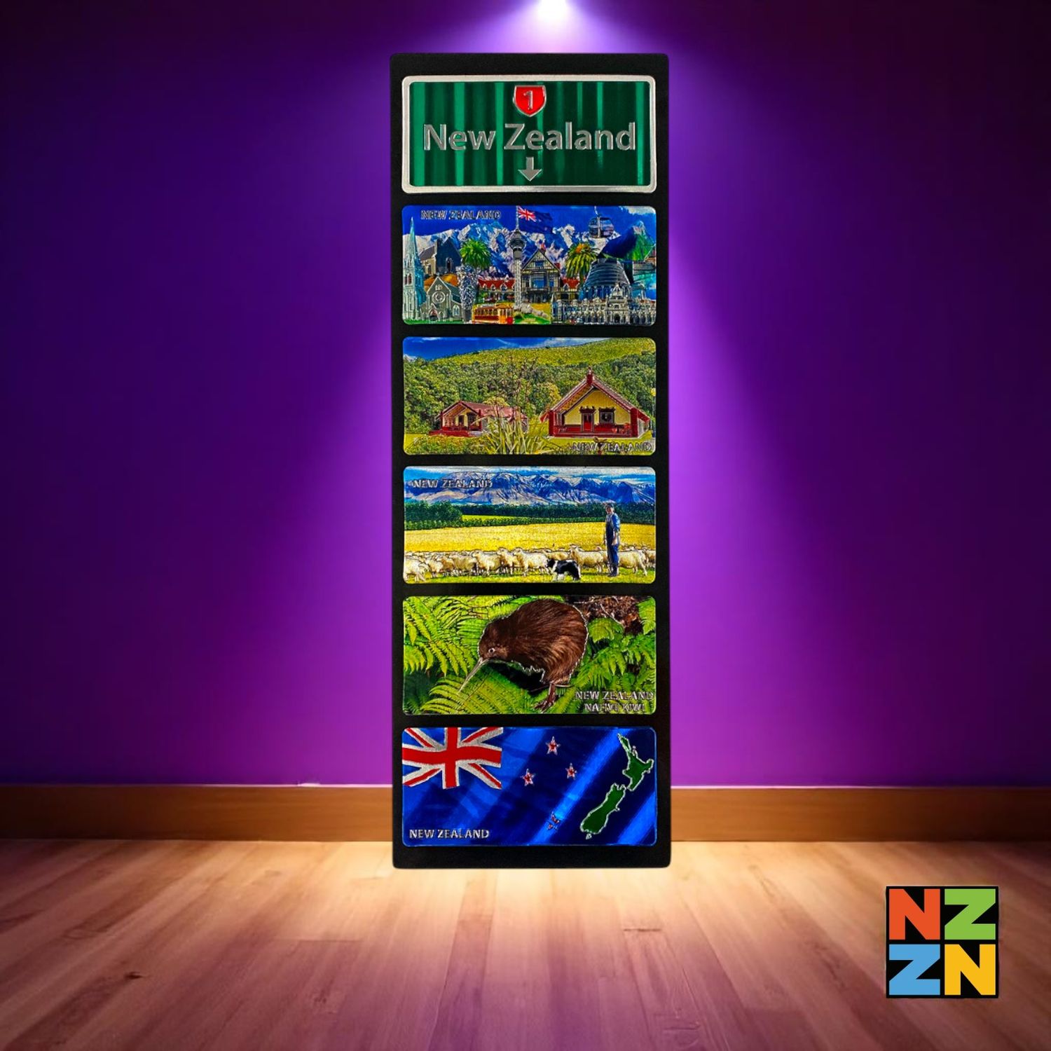 Foil Magnet 6Pk Cities/ Scenic