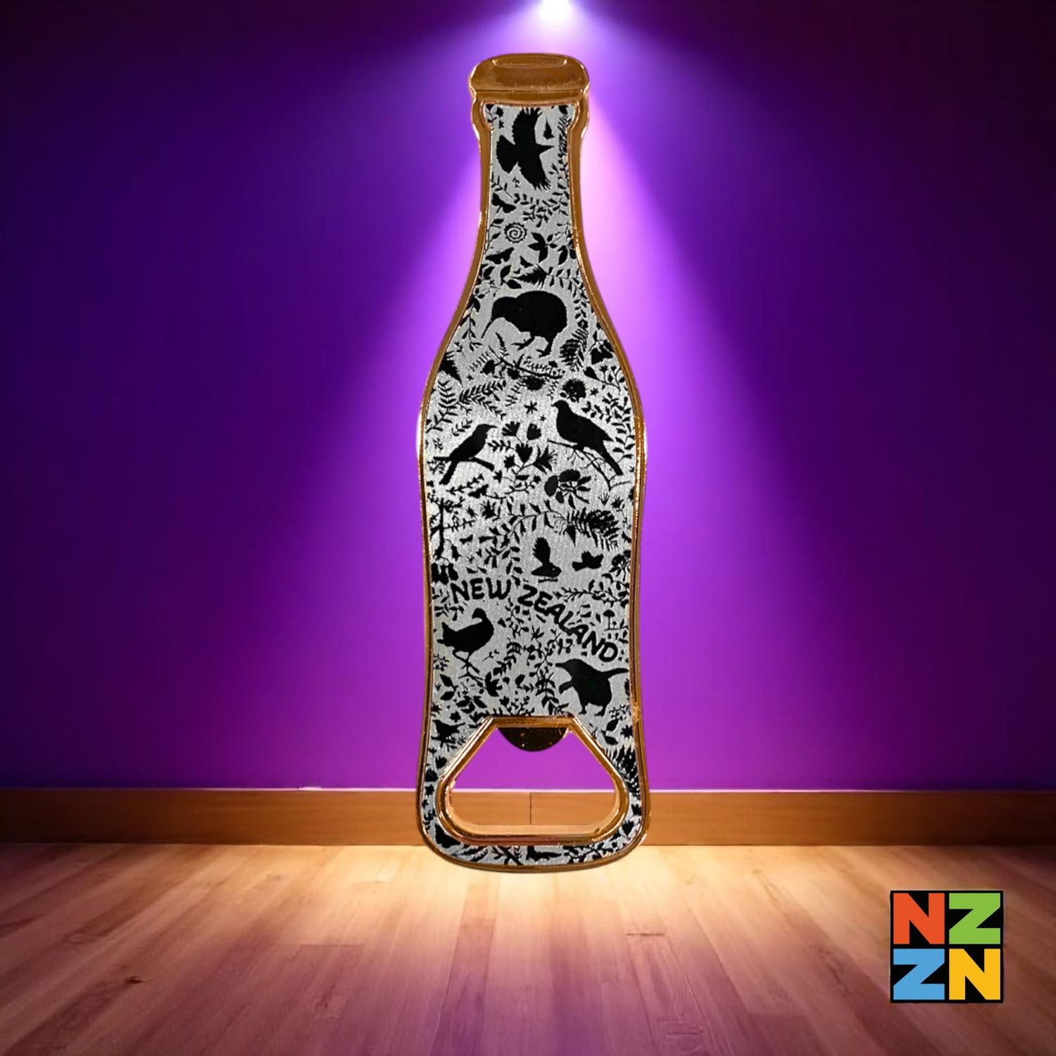 Magnet Bottle Opener Bottle Silhouette Birds