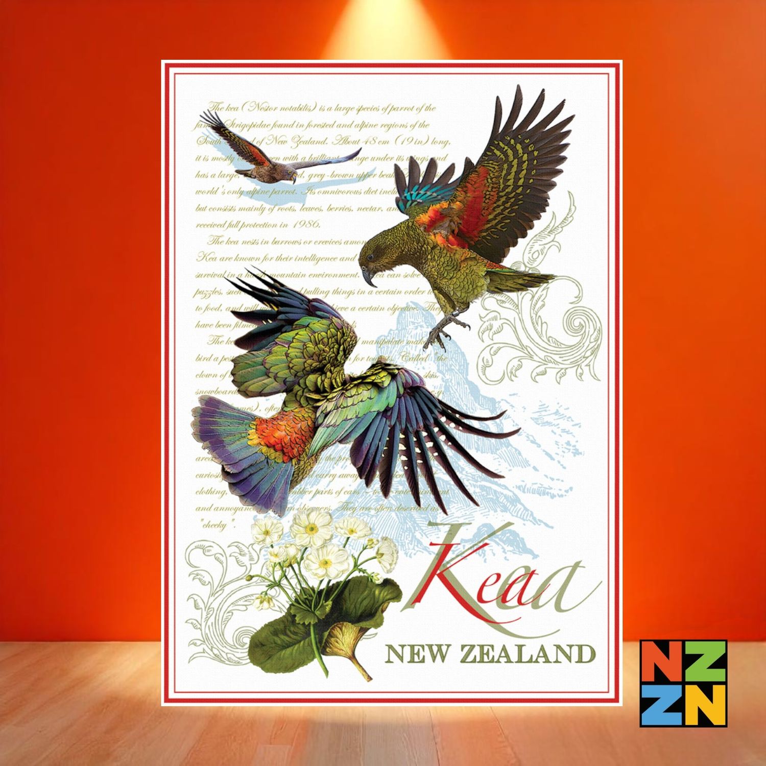 Designer Tea Towel Kea