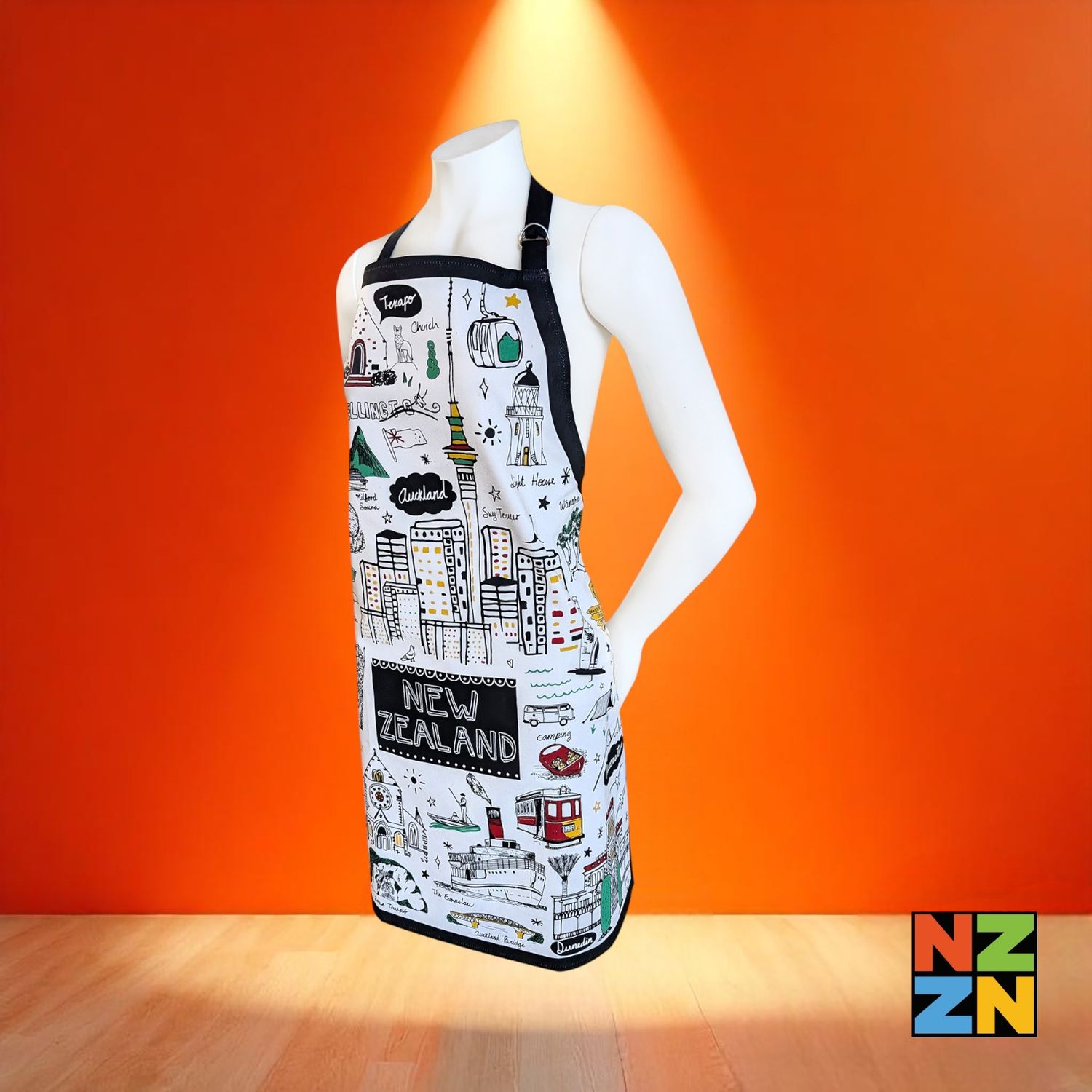 Apron Colour Sketch White