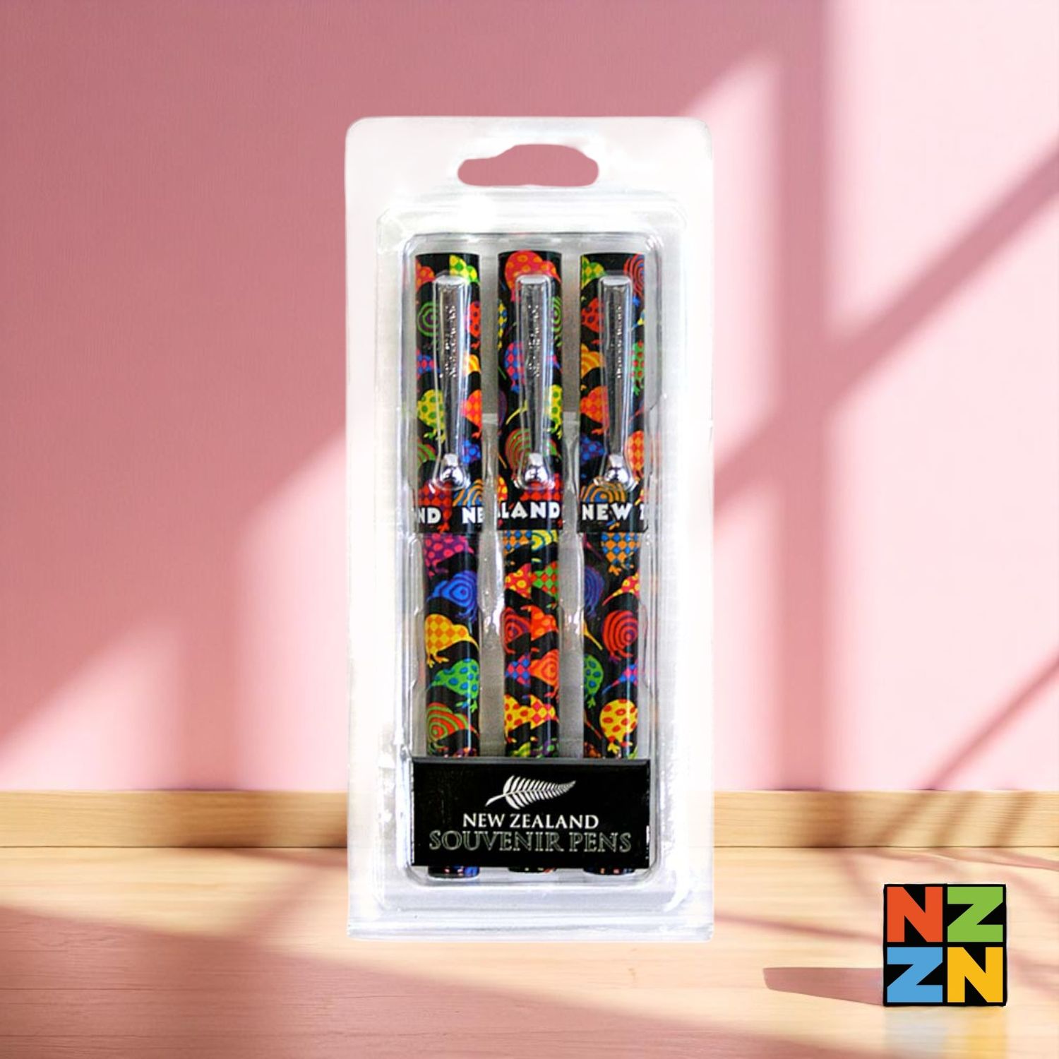 Metal Clip Pen Kiwis 3Pk
