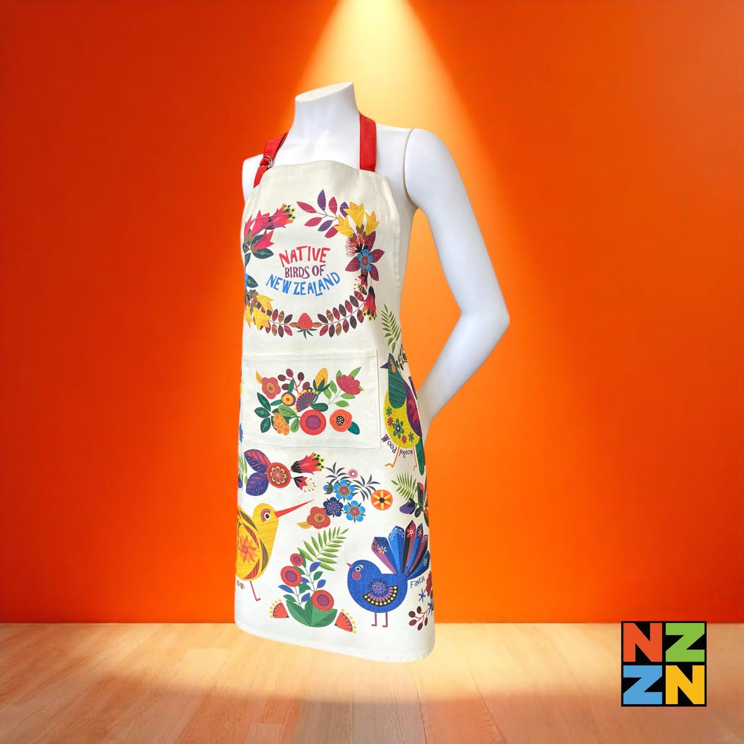 Apron Retro Birds