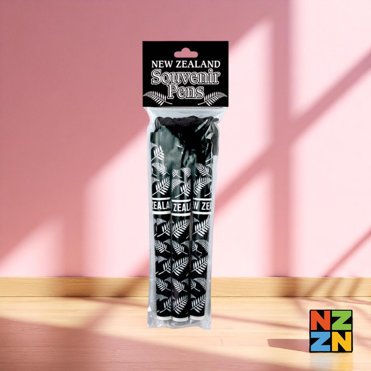 Pen Black Fern Design 3Pk
