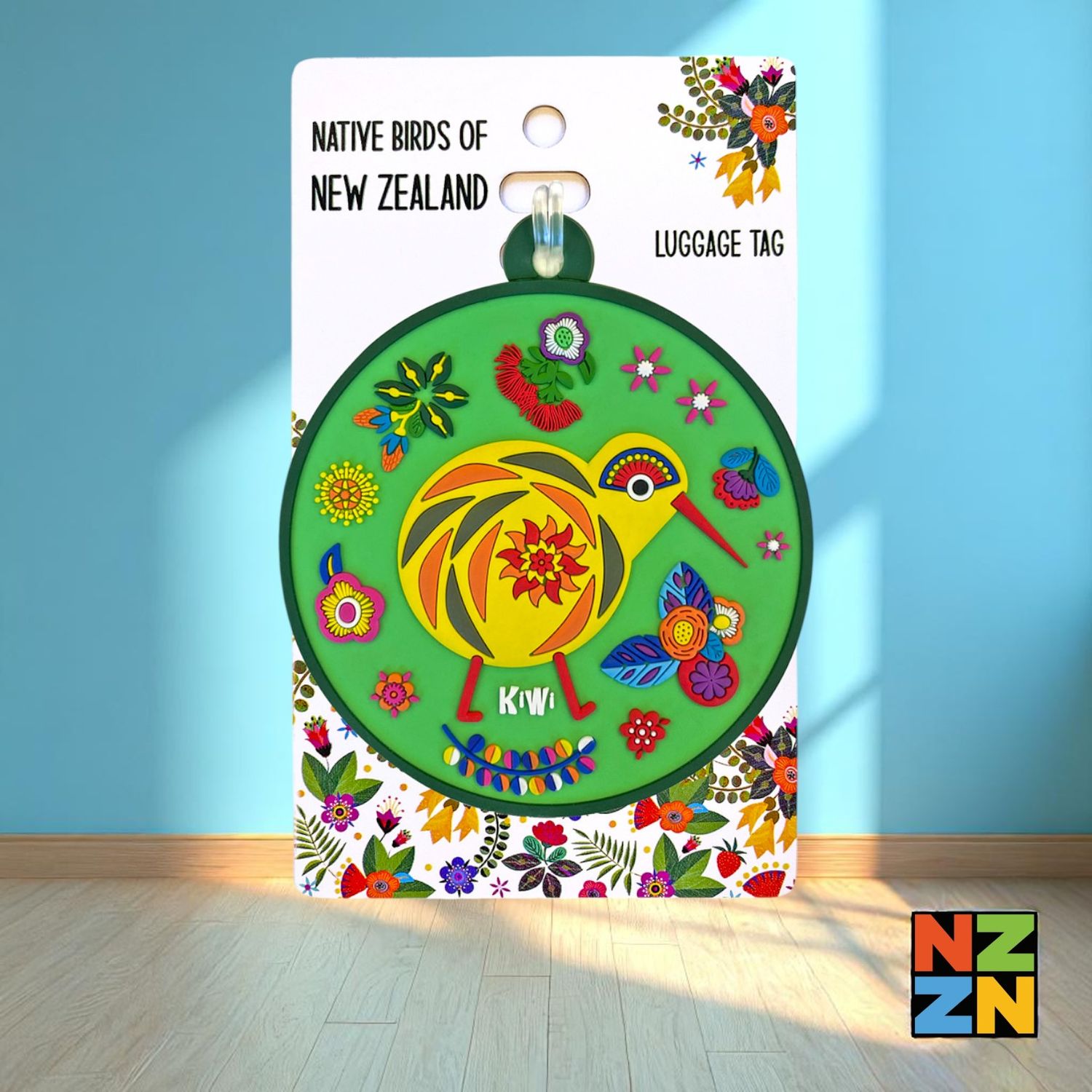 Luggage Tag Retro Kiwi