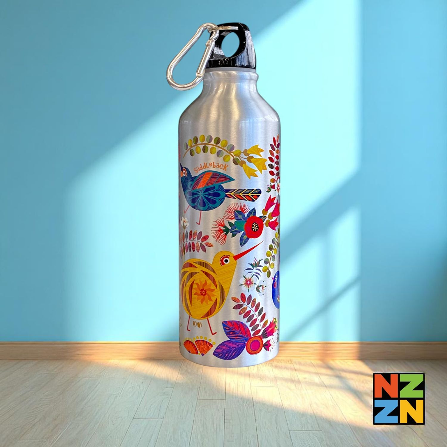 Water Bottle - Retro Birds