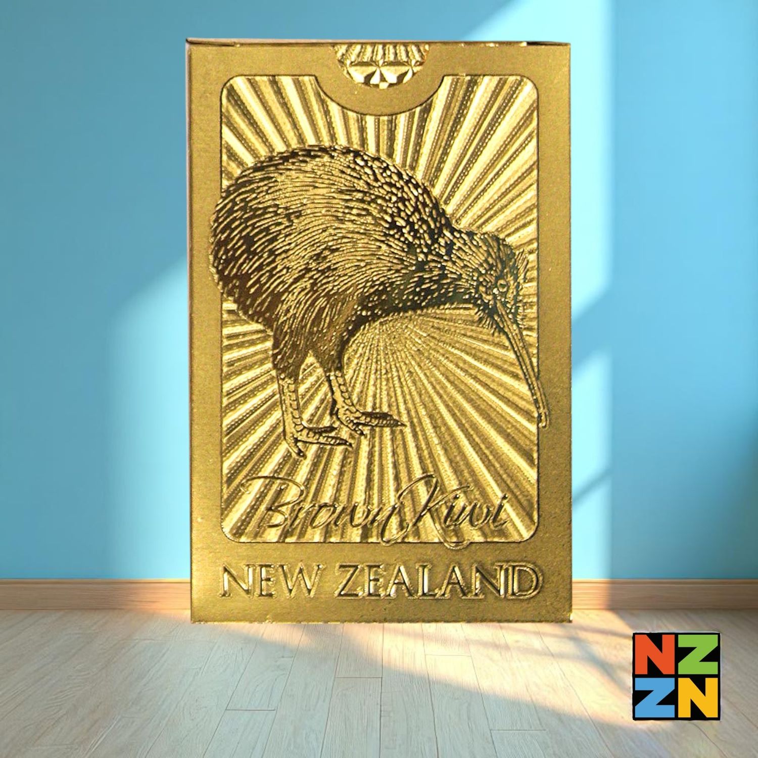 Playing Cards Foil Gold Kiwi