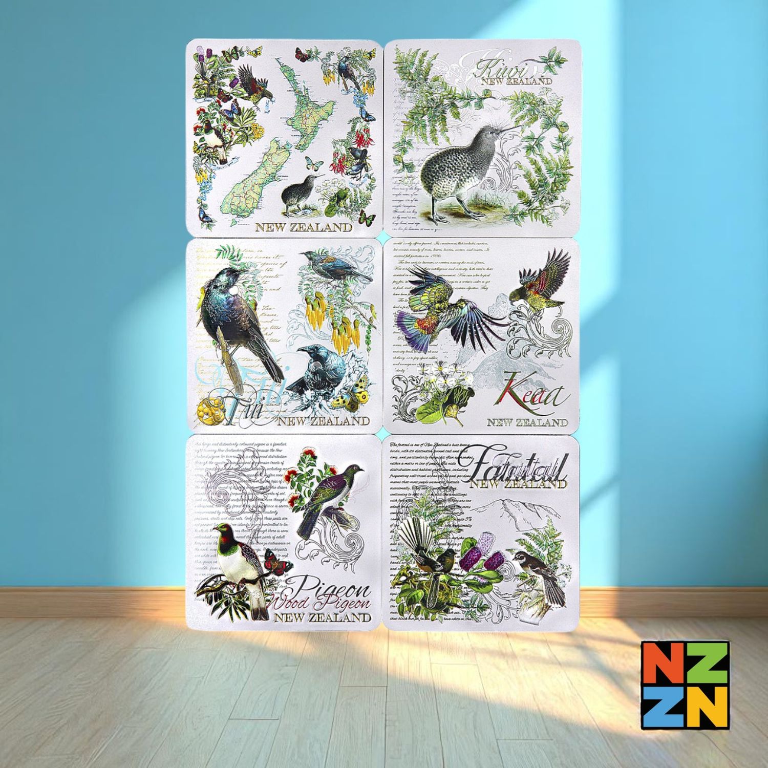 Foil Coaster 6Pk Vintage
