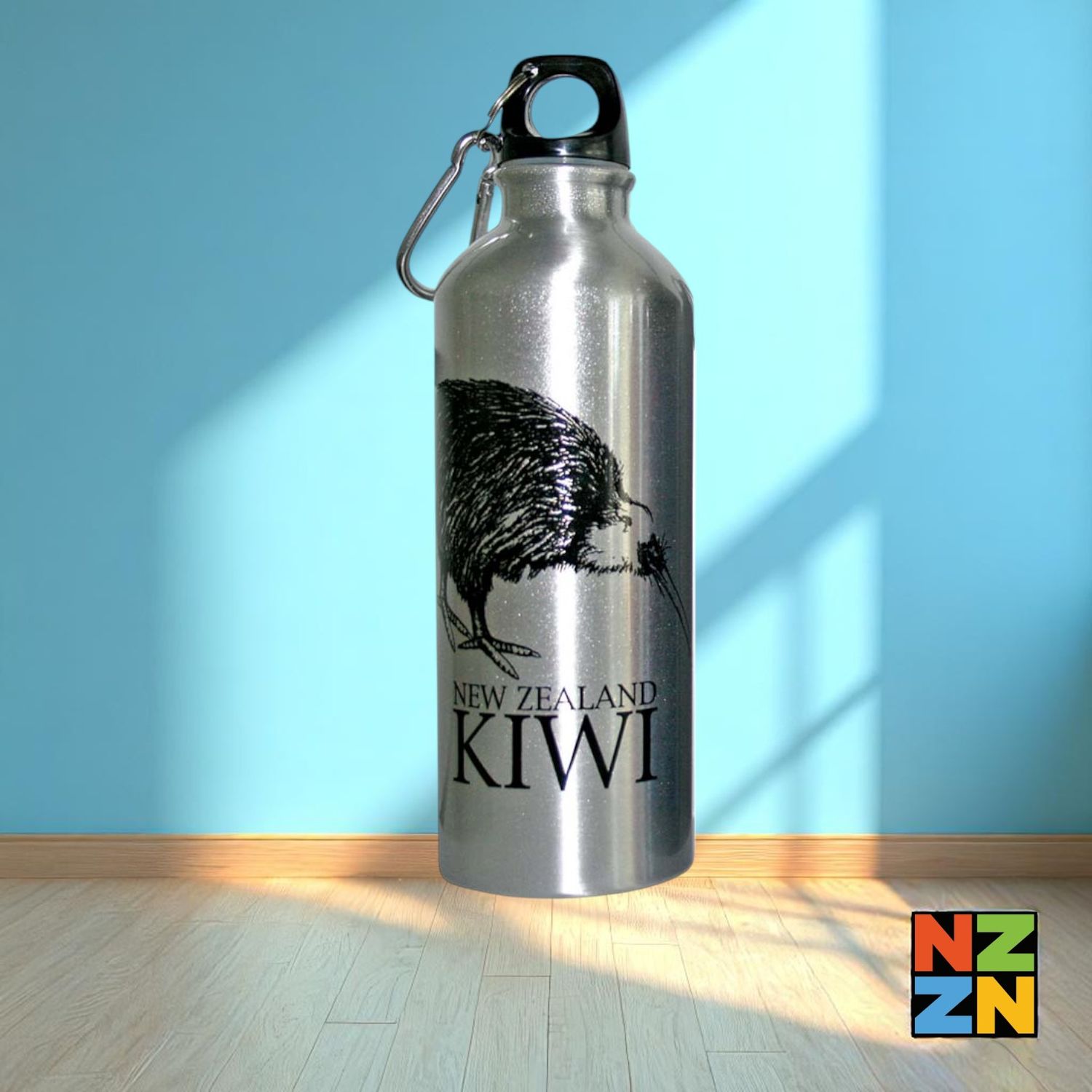 Water Bottle Silver - Kiwi