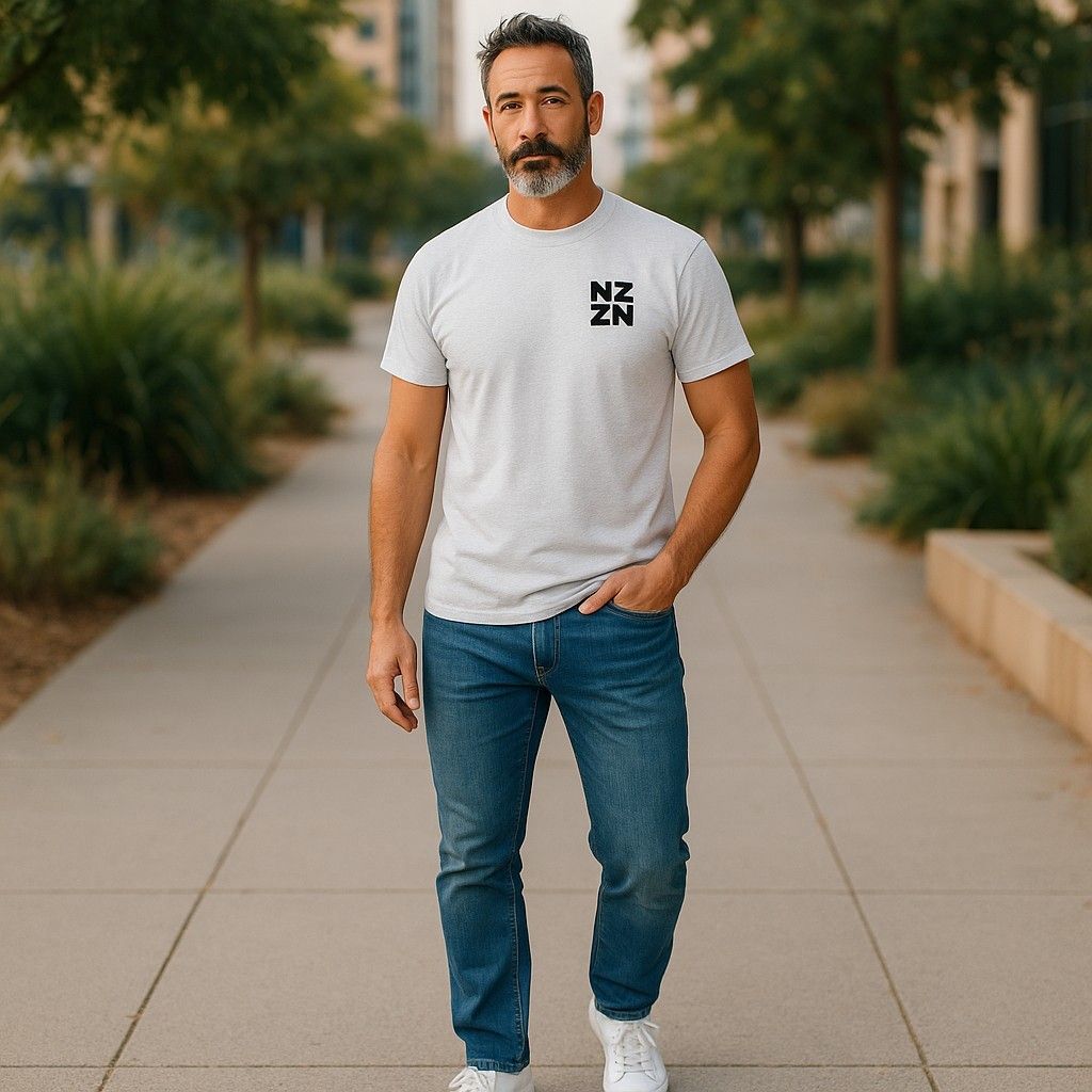 NZZN Mens T-Shirt Grey