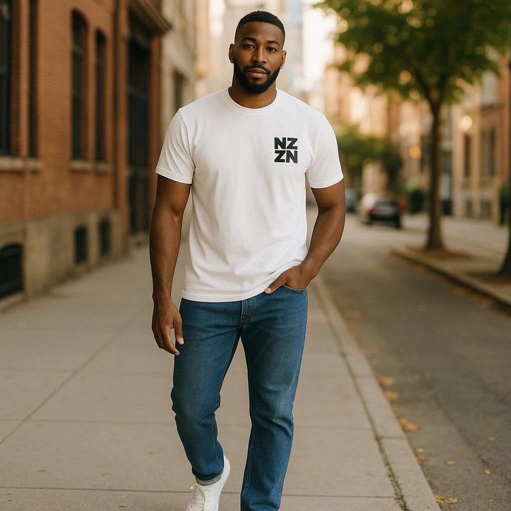 NZZN Mens T-Shirt White