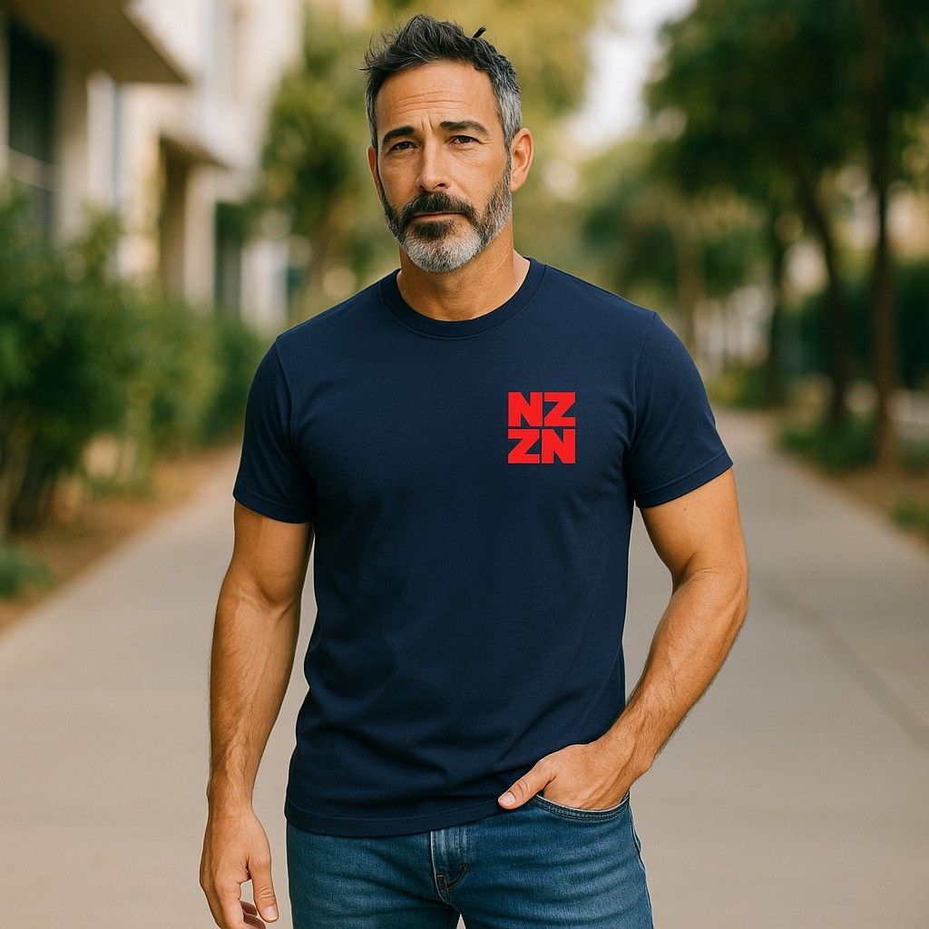 NZZN Mens T-Shirt Navy