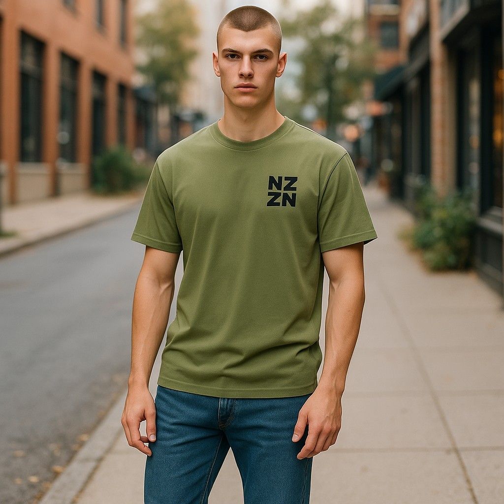 NZZN Mens T-Shirt Military Green