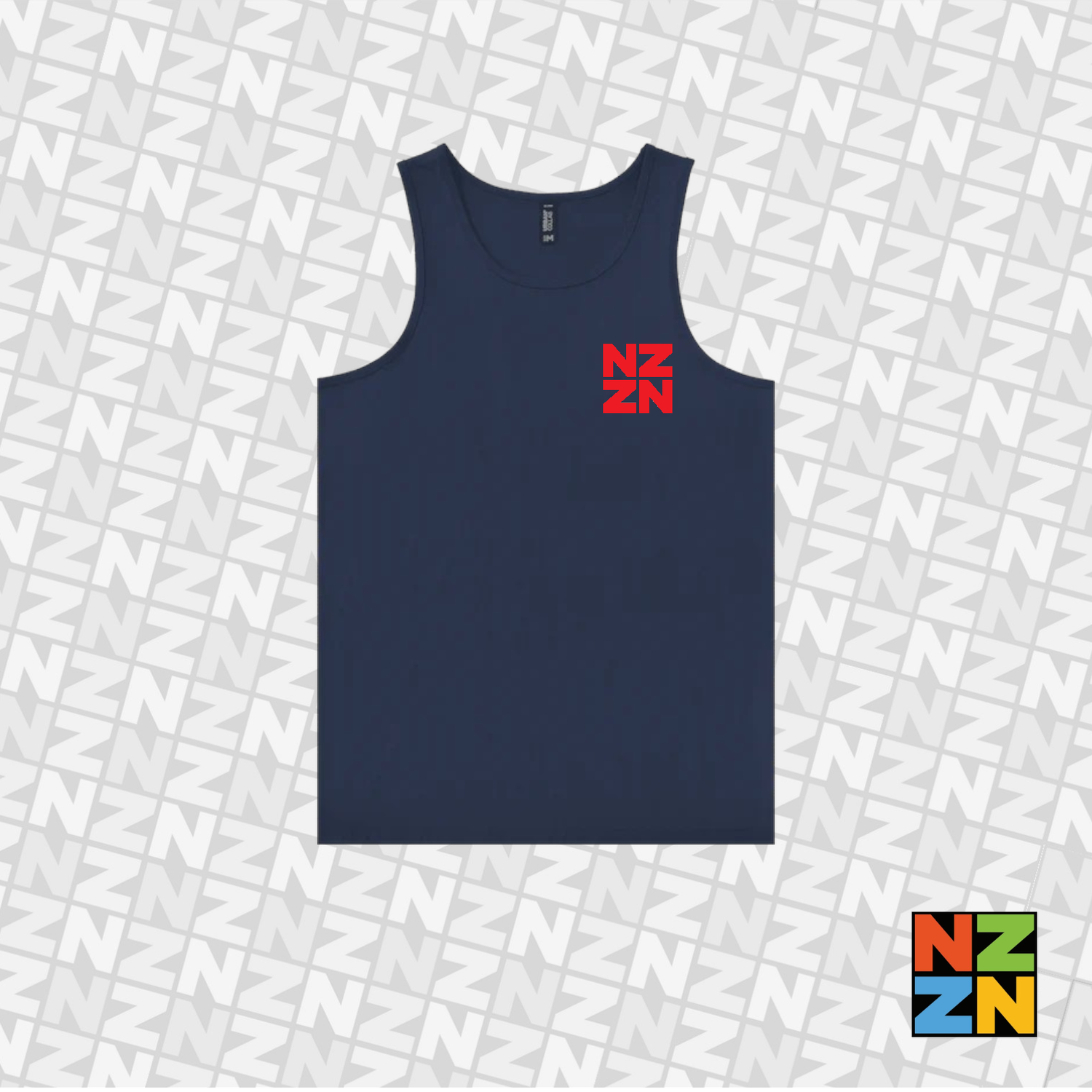 NZZN Mens Singlet Navy
