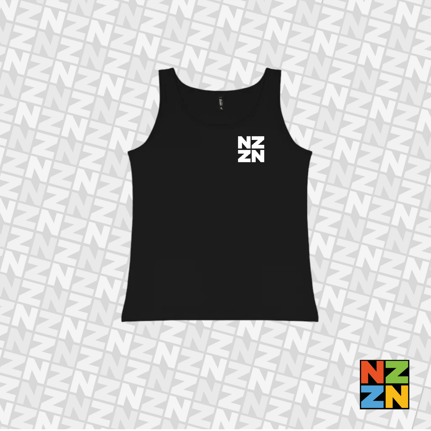 NZZN Ladies Singlet Black
