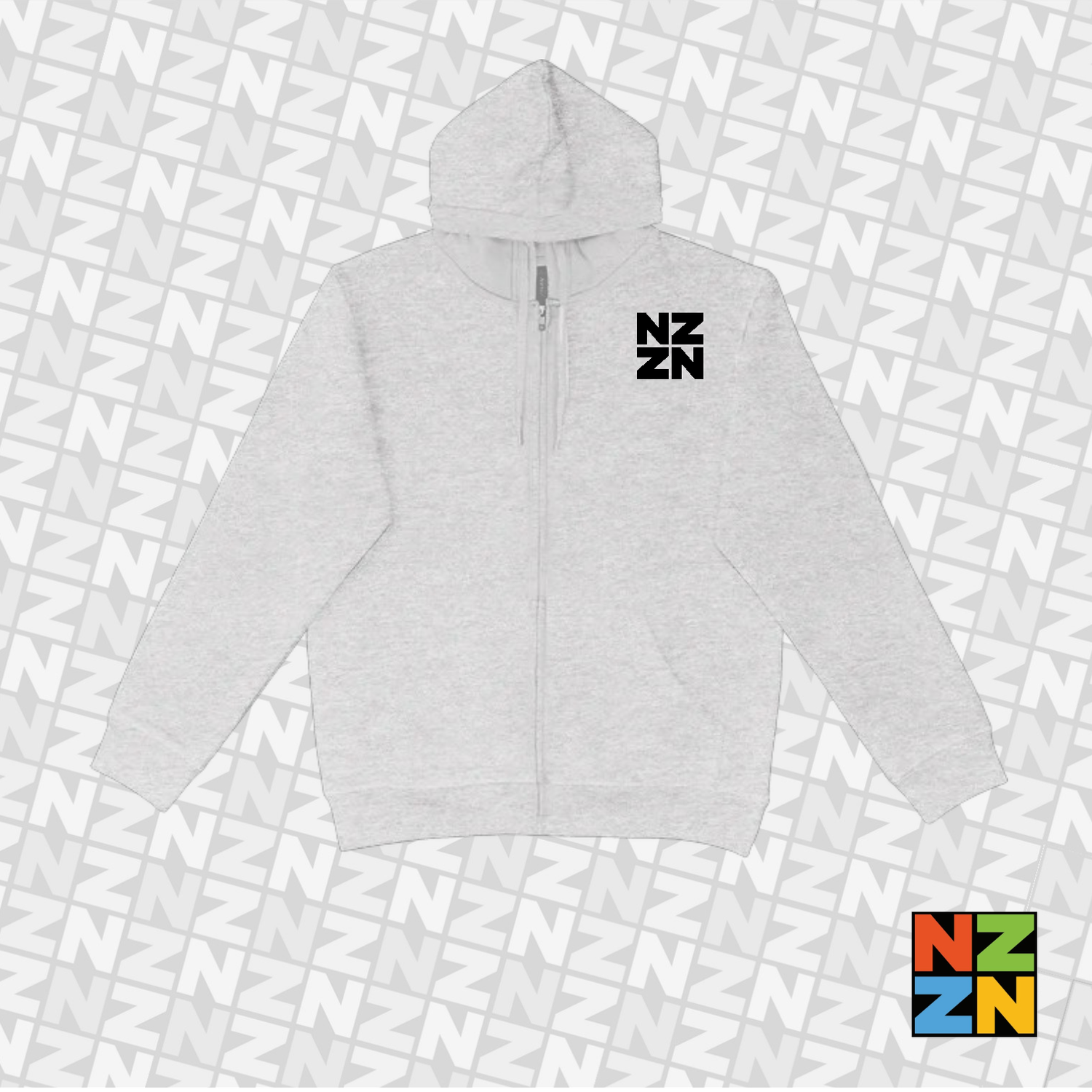 NZZN Zip Hoodie Grey