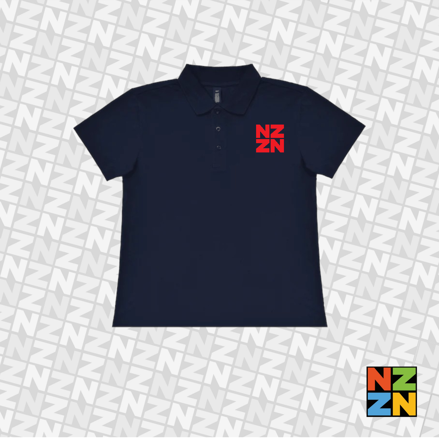NZZN Ladies Polo Shirt Navy