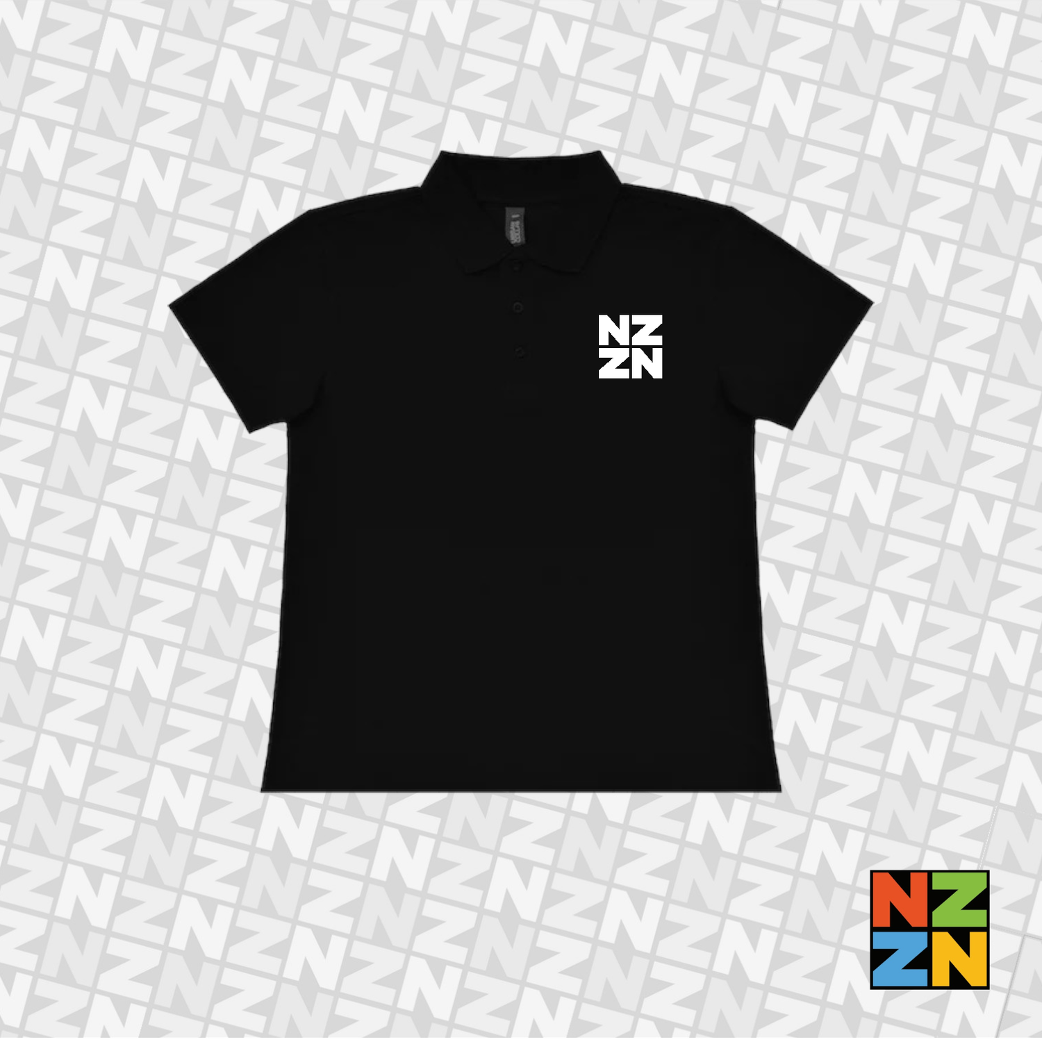 NZZN Ladies Polo Shirt Black