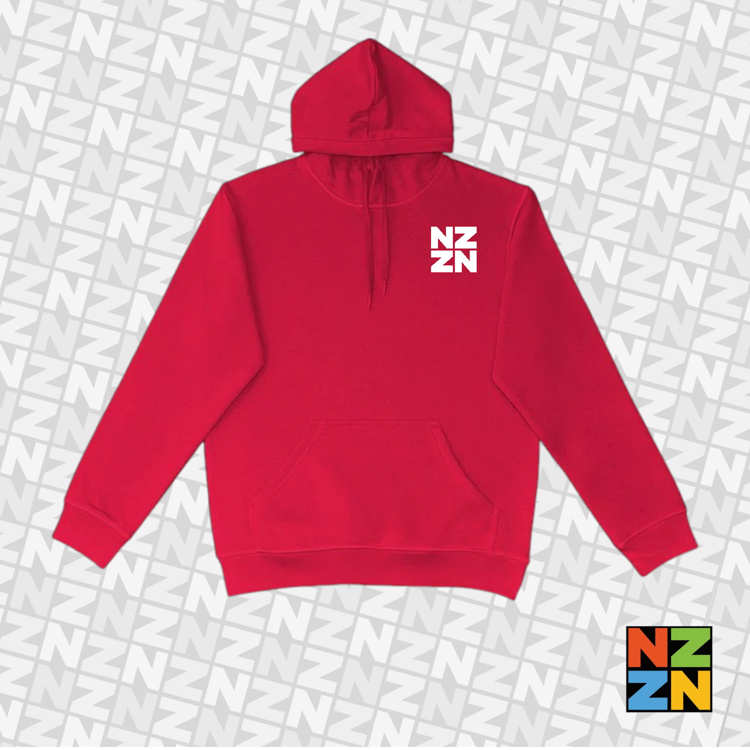 NZZN Mens Hoodie Red