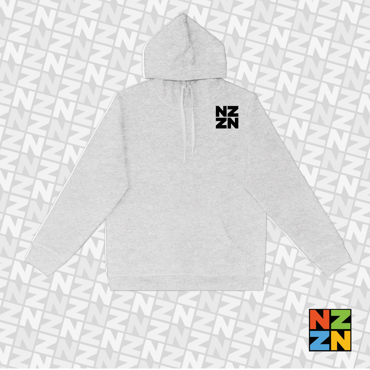 NZZN Ladies Hoodie Grey