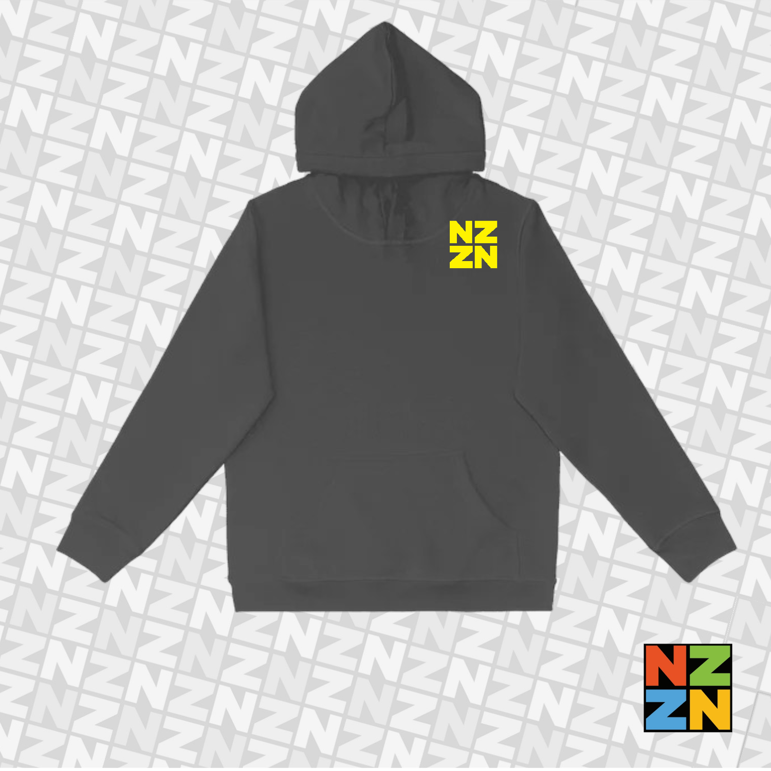 NZZN Youth Hoodie Dark Grey