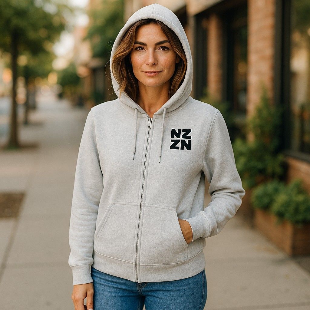 NZZN Zip Hoodie Grey