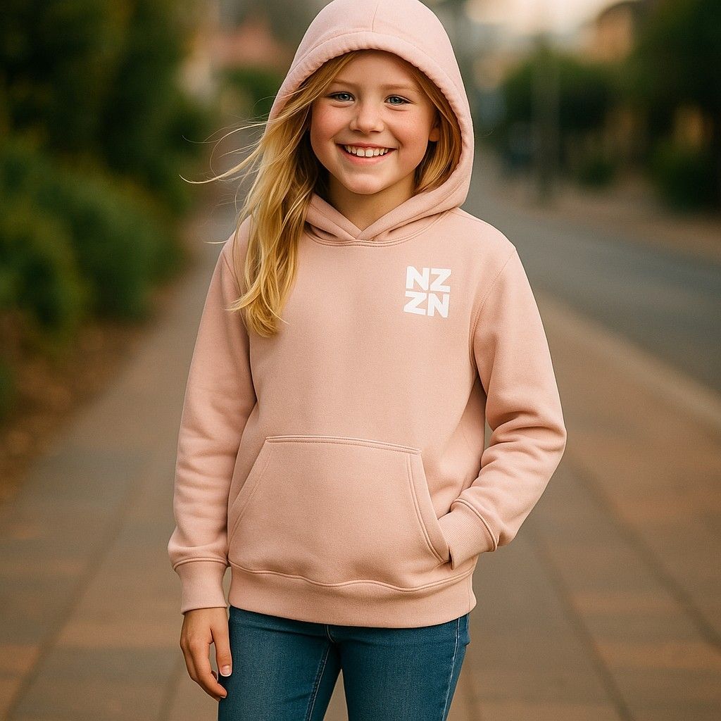 NZZN Youth Hoodie Dusty Rose