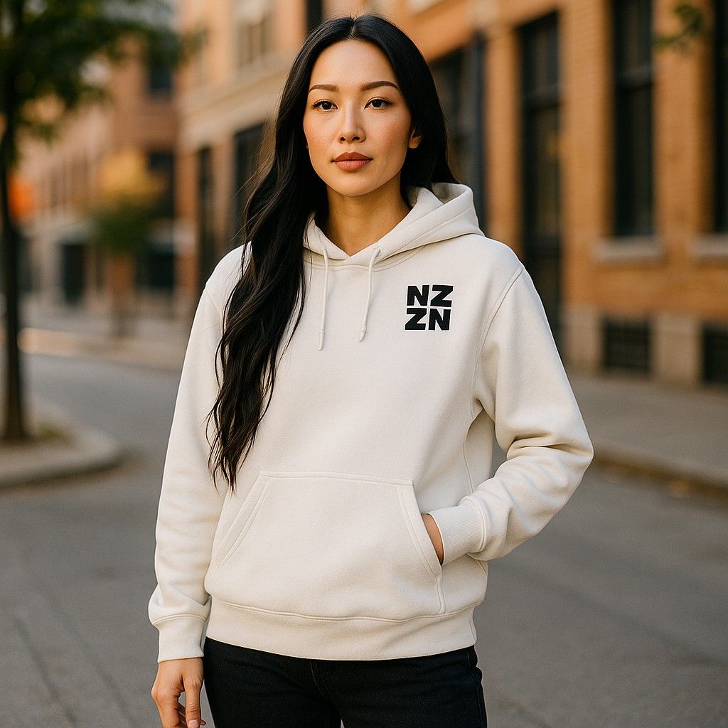 NZZN Ladies Hoodie White