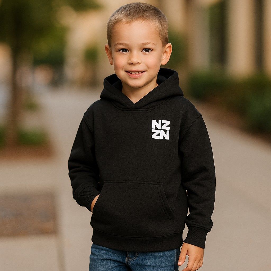 NZZN Youth Hoodie Black