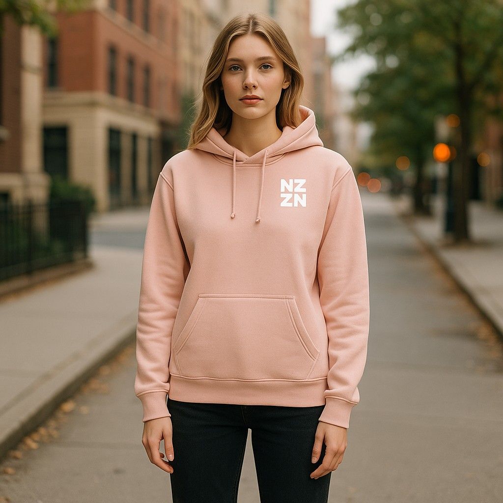 NZZN Ladies Hoodie Dusty Rose