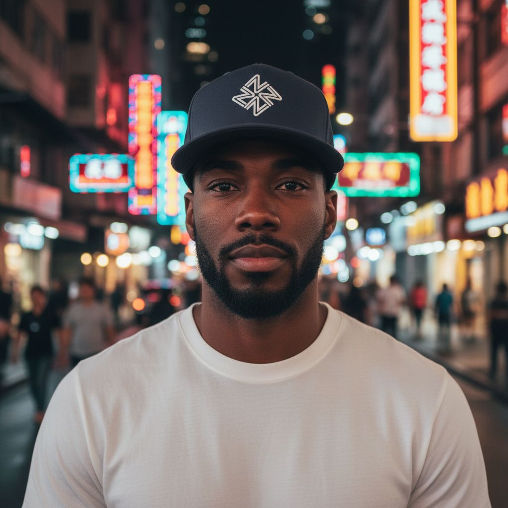 NZZN Adult Cap Navy with Spindle Logo White