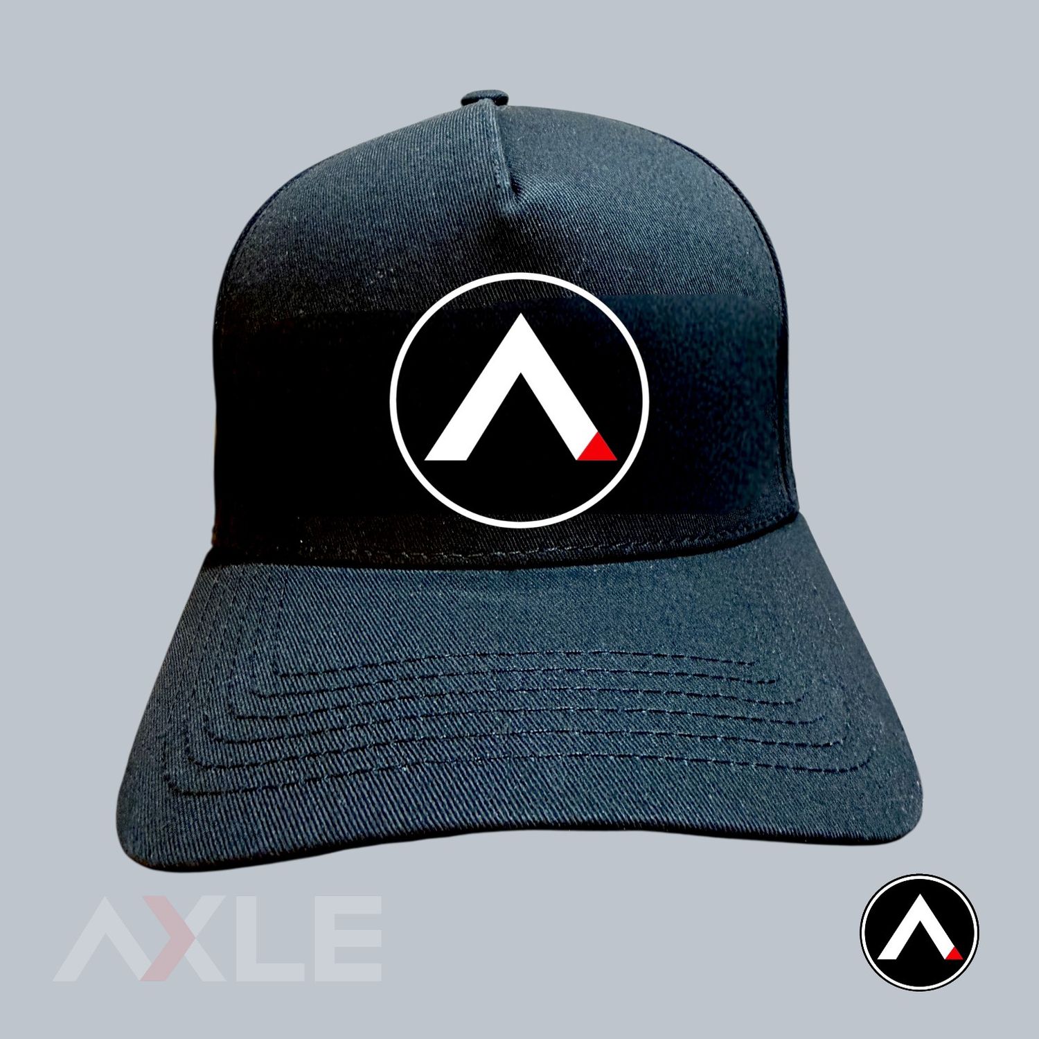 AXLE Adult Cap Black with AXLE A White