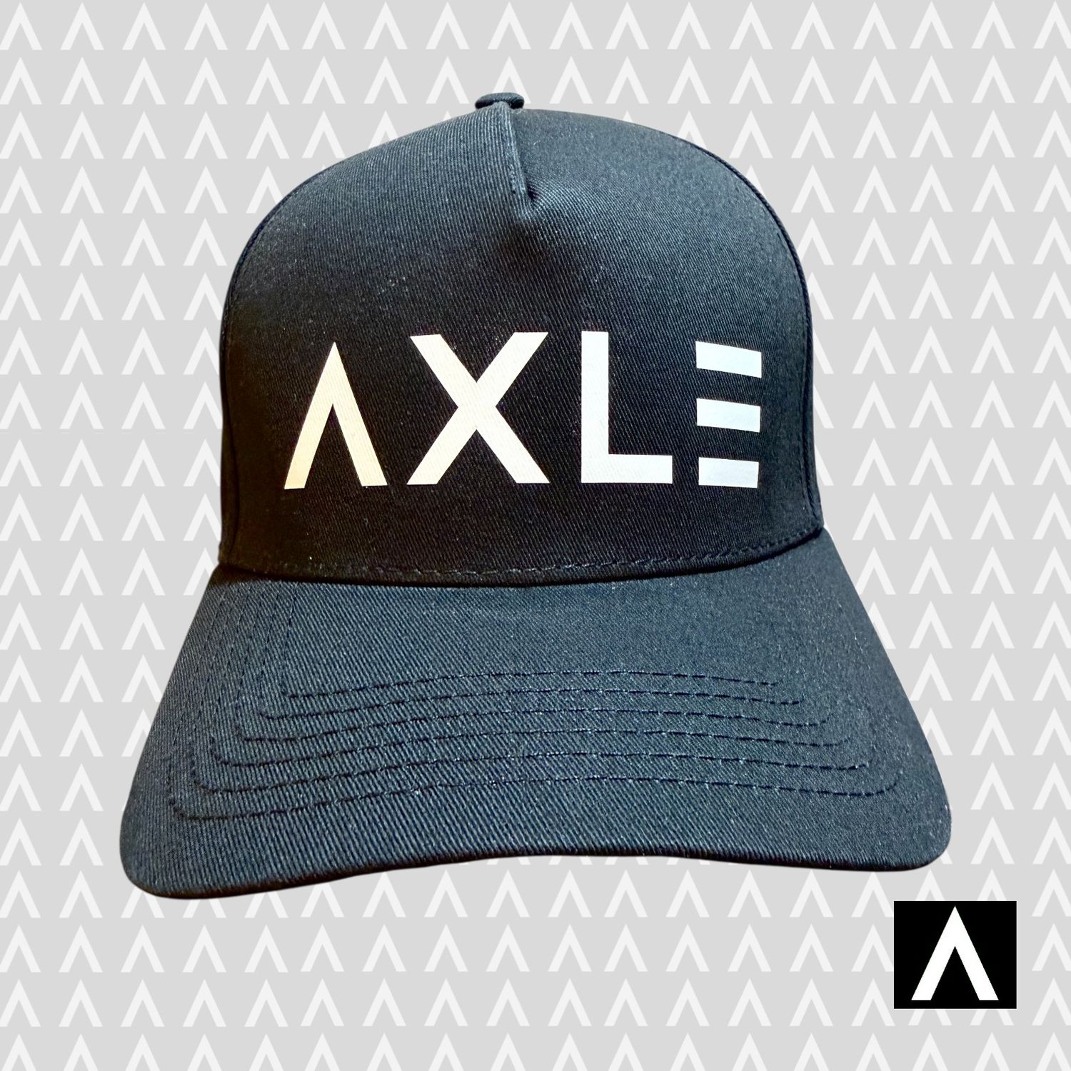 AXLE Adult Cap Black with AXLE White