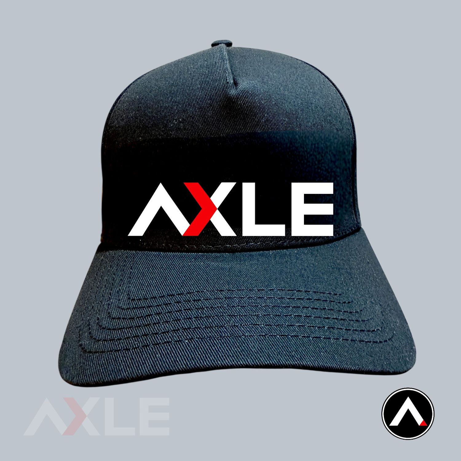AXLE Adult Cap Black with AXLE White