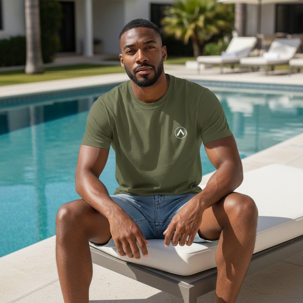 AXLE Mens T-Shirt Military Green