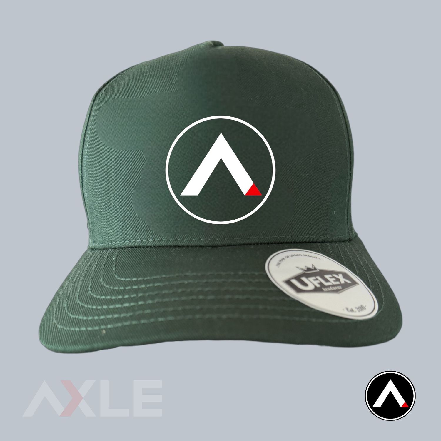 AXLE Adult Cap Bottle Green with AXLE A White