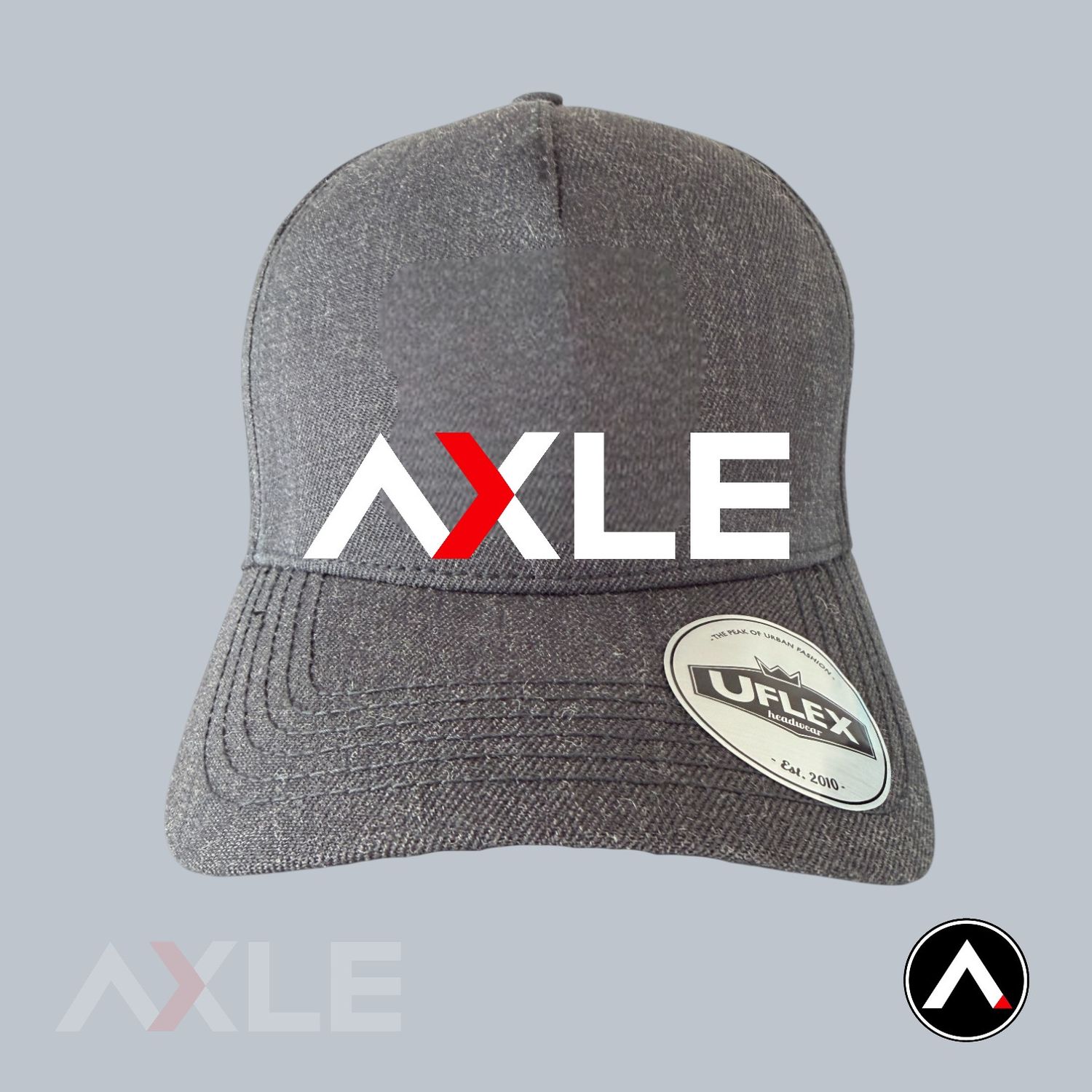 AXLE Adult Cap Charcoal with AXLE White