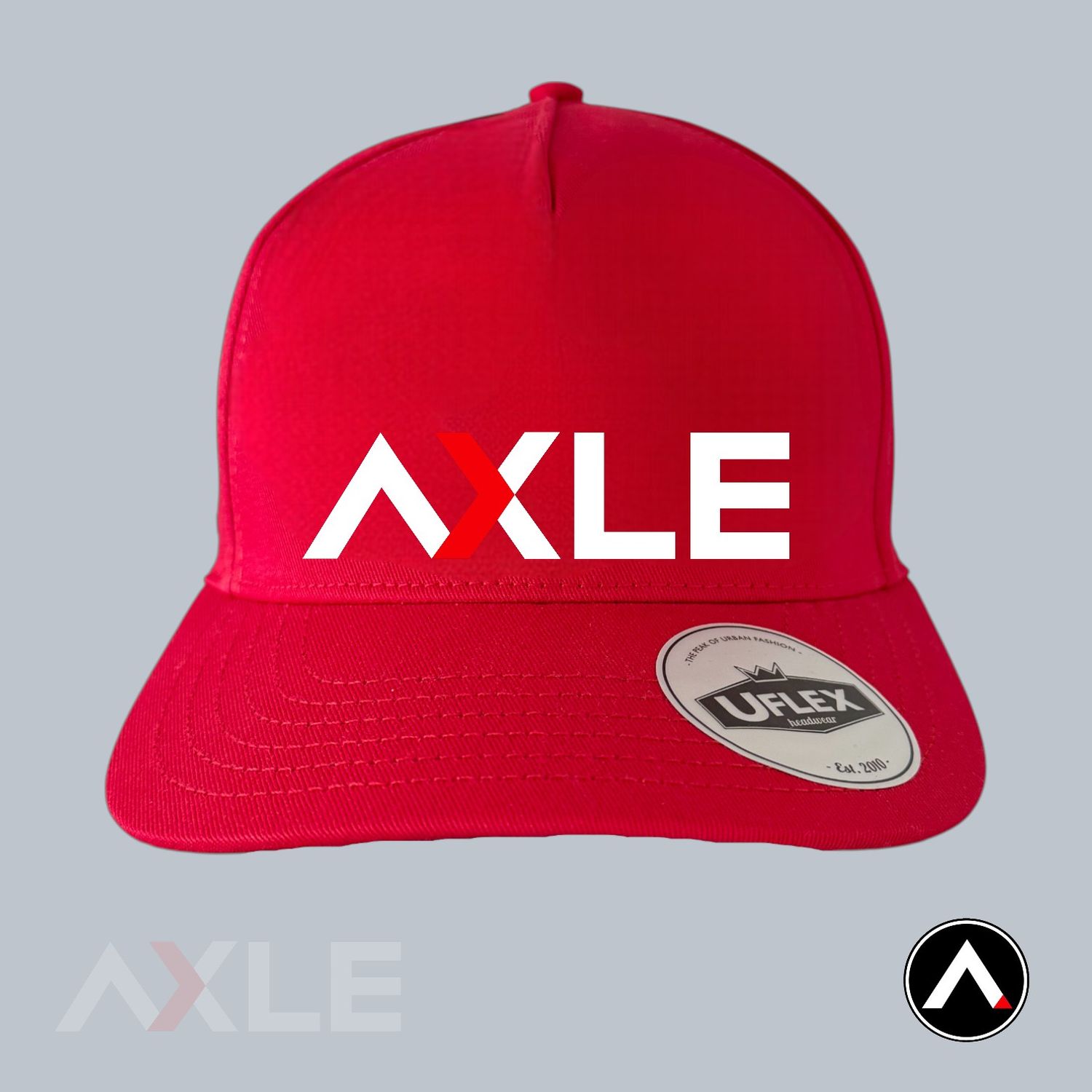 AXLE Adult Cap Red with AXLE White