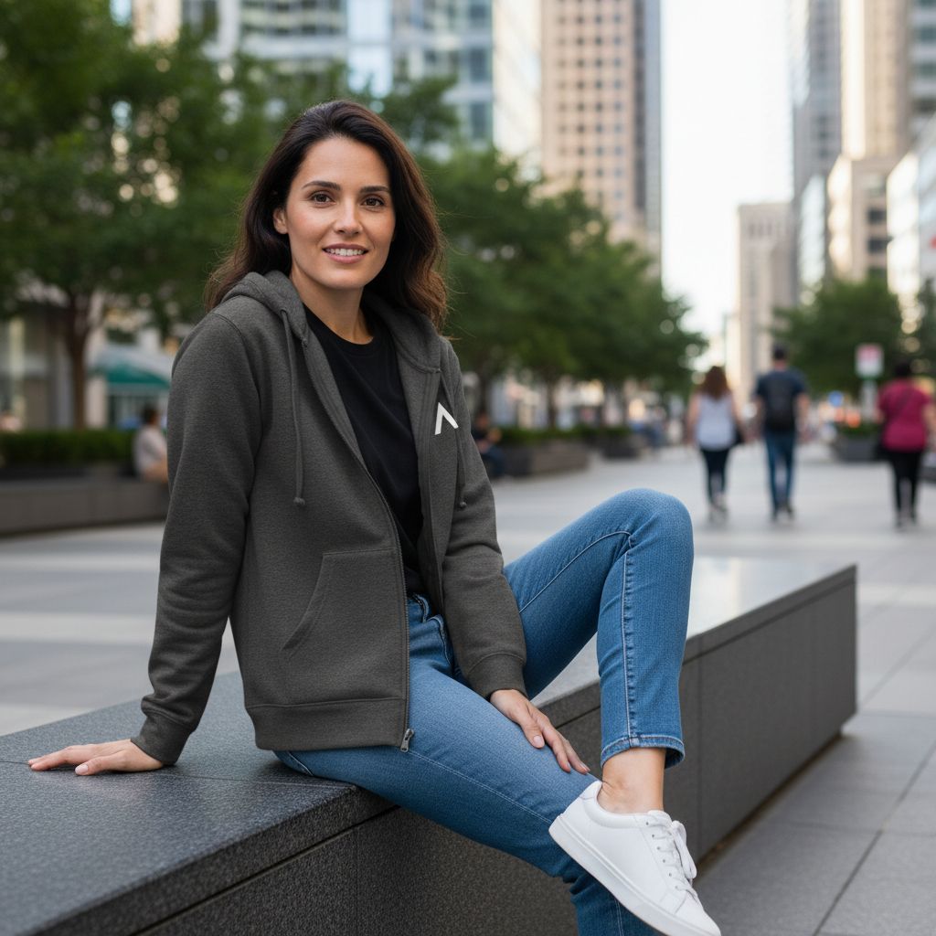 AXLE Zip Hoodie Dark Grey with AXLE A White