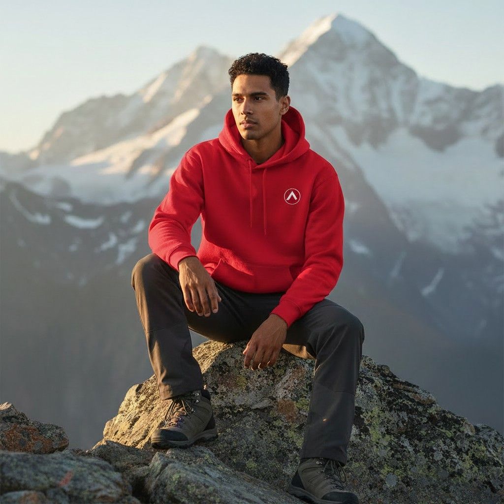 AXLE Mens Hoodie Red