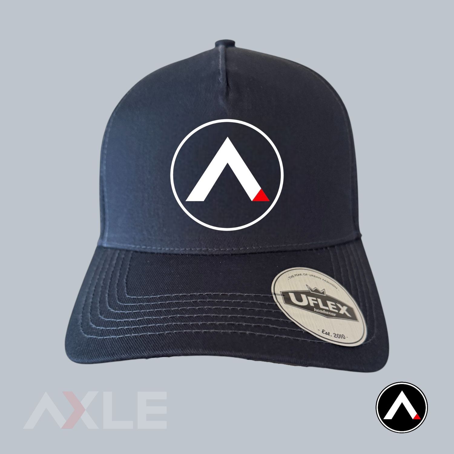 AXLE Adult Cap Navy with AXLE A White