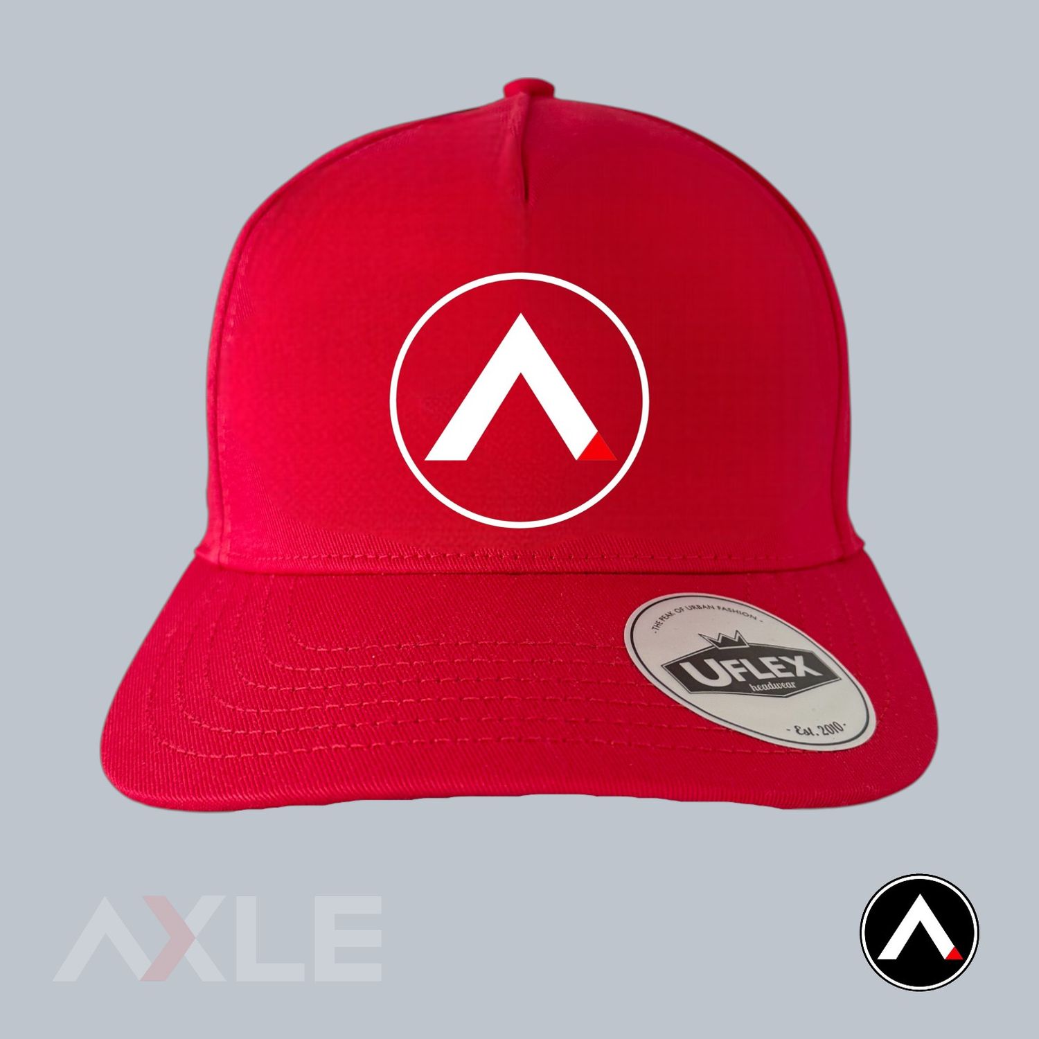 AXLE Adult Cap Red with AXLE A White