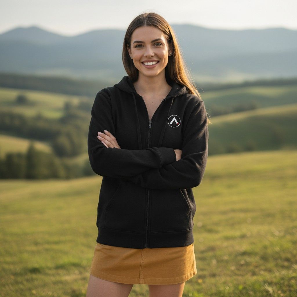 AXLE Zip Hoodie Black