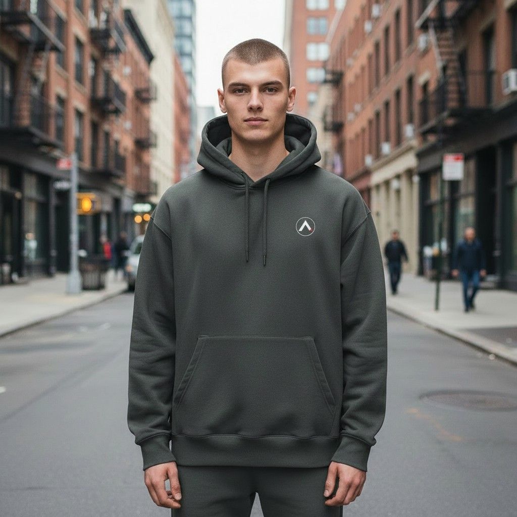 AXLE Mens Hoodie Dark Grey