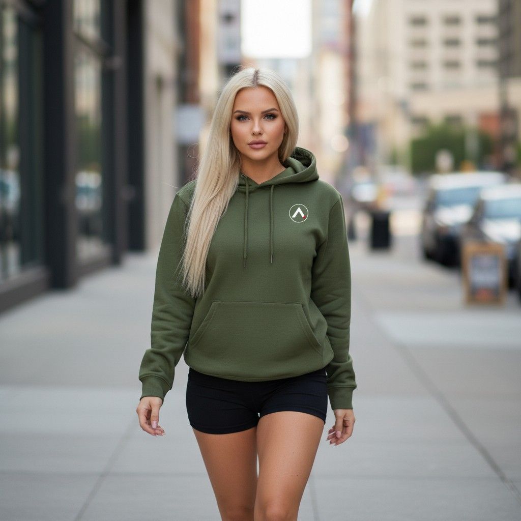 AXLE Ladies Hoodie Military Green